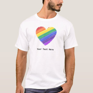 T-shirt Coeur arc-en-ciel de l'amour