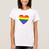 Coeur arc-en-ciel du Gay pride LGBT
