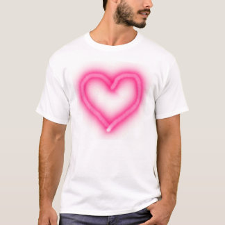 T-shirt coeur au néon