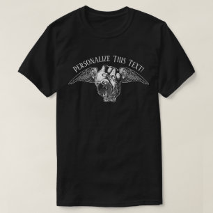T-shirt Coeur avec verrous et ailes