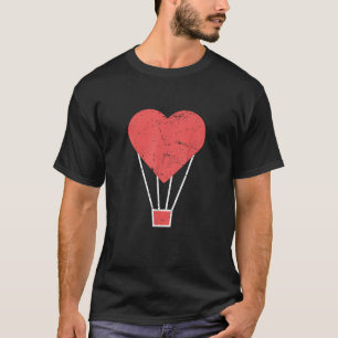 T-shirt Cœur  Ballon à Air Chaud Mignon