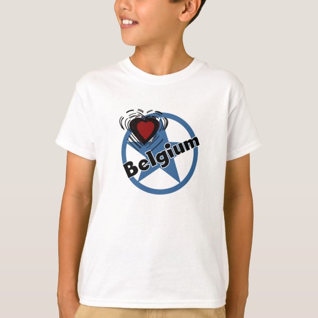 T-shirt Coeur Belgique (Devant)