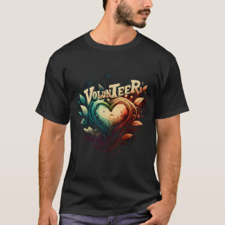 T-shirt Coeur bénévole