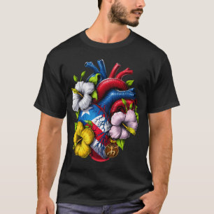 T-shirt Cœur Boricua de Porto Rico