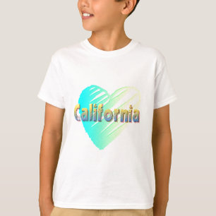 T-shirt Coeur californien