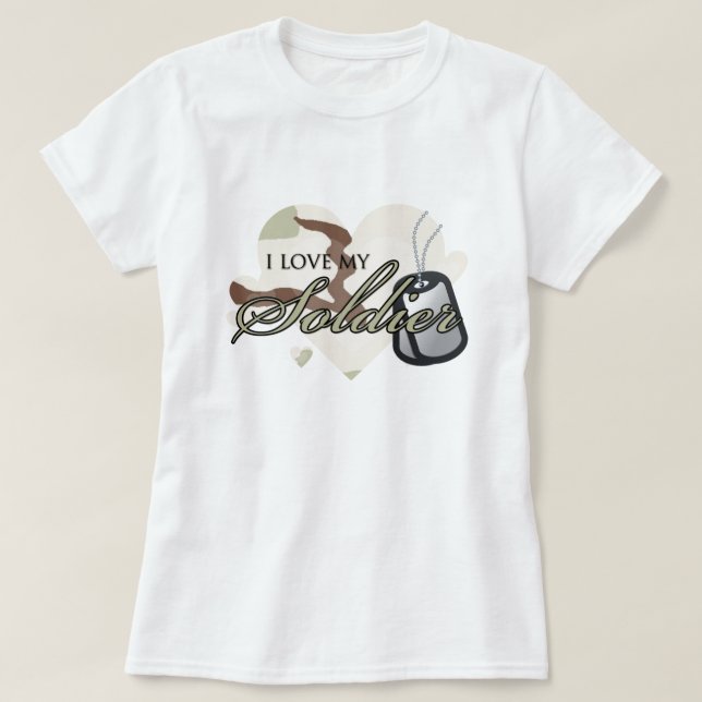 T-shirt Coeur Camouflage (Design devant)