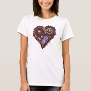 T-shirt Coeur CardioArt-Assemblé en pourpre et or II