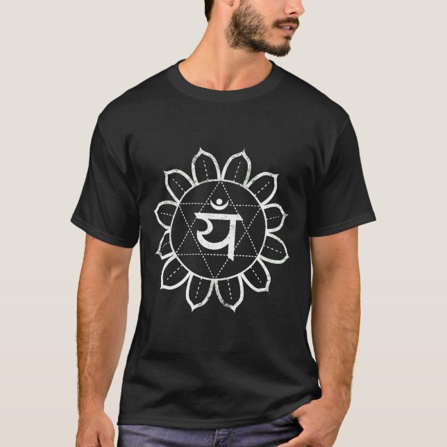 T-shirt Coeur Chakra Anahata Tantra Mantra Yoga Système Sa (Devant)