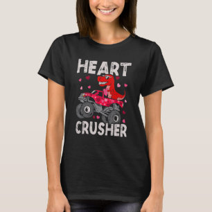 T-shirt Coeur Croiseur Dinosaure Rex Monster Camion Valent