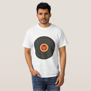 T-shirt Cœur d'amateur de musique