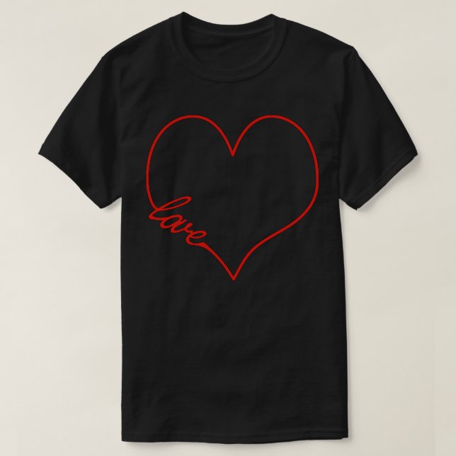 T-shirt Coeur d'amour 1 (Design devant)