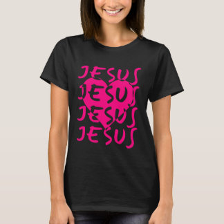 T-shirt Cœur d'amour de Jésus Foi chrétienne Jean 3:16
