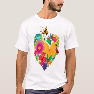T-shirt Coeur d'amour de la nature