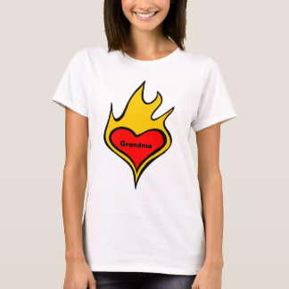T-shirt Coeur d'amour pour la grand-maman