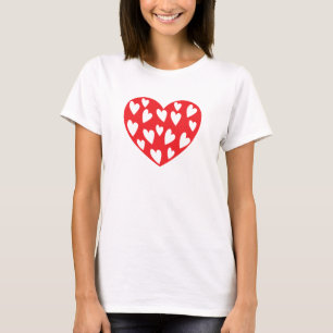 T-shirt Coeur d'amour rouge