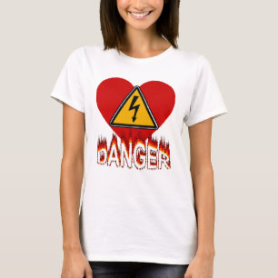 T-shirt Coeur Danger