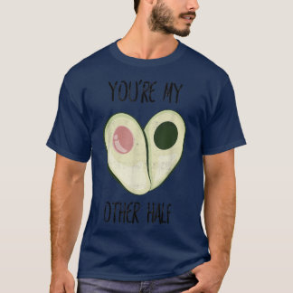 T-shirt Coeur d'Avocado de la journée des Valentines branc