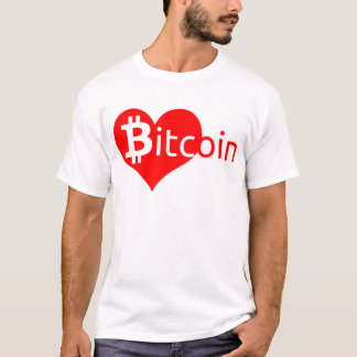 T-shirt Coeur de Bitcoin