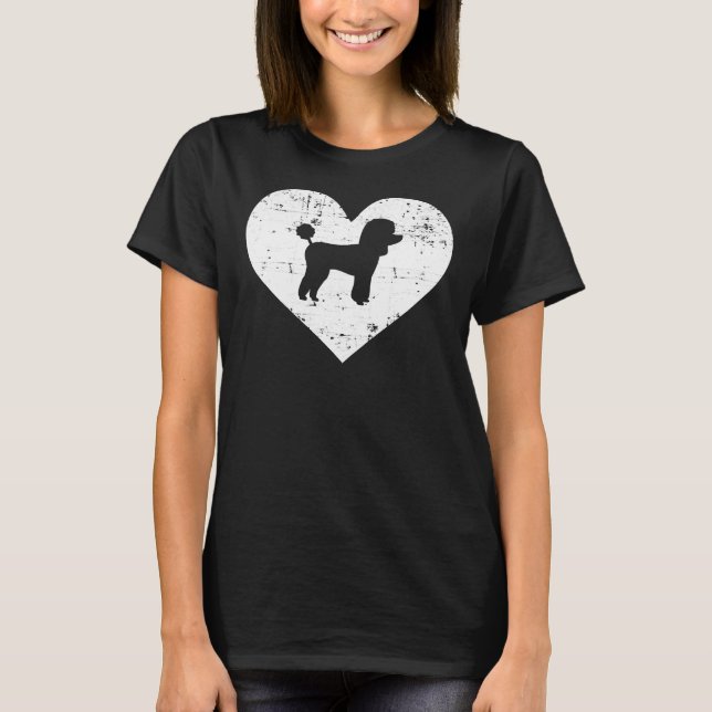 T-shirt Coeur de caniche (Devant)