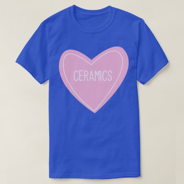 T-shirt Coeur de céramique (Design devant)
