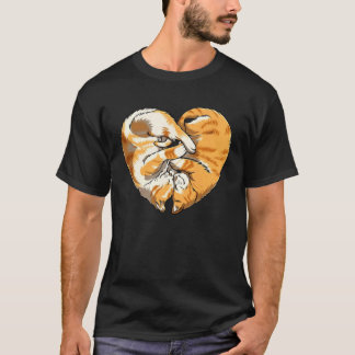T-shirt Cœur de chat Câlin de chat Chat mignon chaton pour