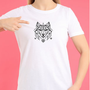 T-shirt coeur de chien