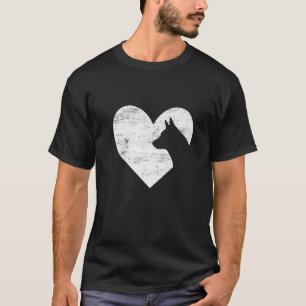 T-shirt Coeur de chien de bétail australien rétro Saint Va