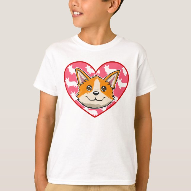 T-shirt Cœur de Corgi (Devant)