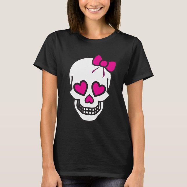 T-shirt Coeur de crâne (Devant)