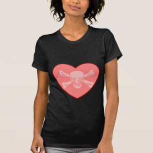 T-shirt coeur de crâne