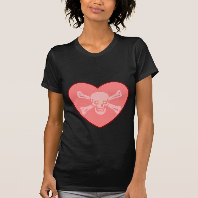 T-shirt coeur de crâne (Devant)