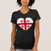 Coeur de drapeau de la Géorgie
