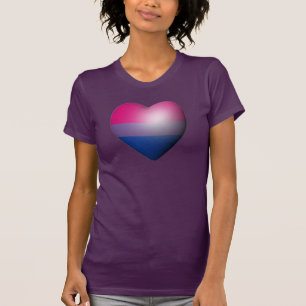 T-SHIRT CŒUR DE FIERTE BISEXUELLE