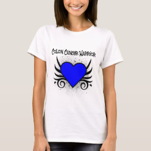 T-shirt Coeur de guerrier de cancer du colon