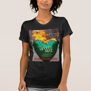 T-shirt Coeur de la flamme - Bella+Canvas Mince pour femme