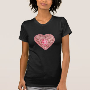 T-shirt COEUR DE LAMPE CUPIDE, Rouge Rose
