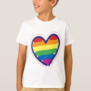 T-shirt Coeur de l'esprit gay pride