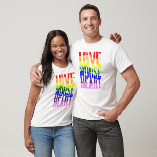 T-shirt Coeur de l'infirmière d'amour