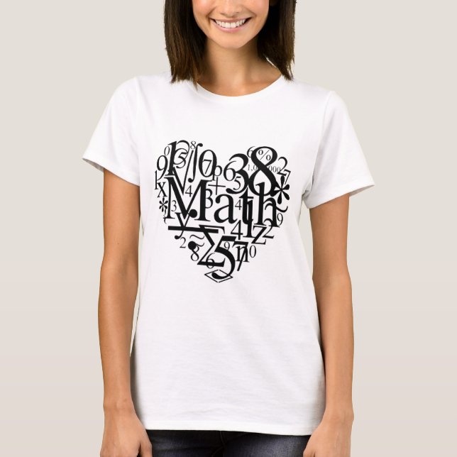 T-shirt Coeur de maths (Devant)