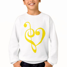 Coeur de musique Jaune