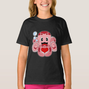 T-shirt Coeur de pieuvre