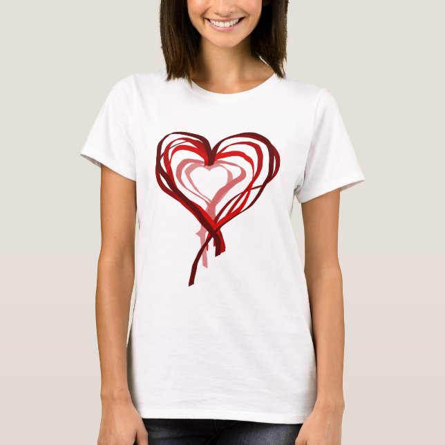 T-shirt Coeur de ruban (Devant)