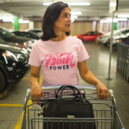 T-shirt Coeur de sensibilisation au cancer du sein rose