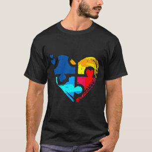 T-shirt Coeur de sensibilisation sur l'autisme