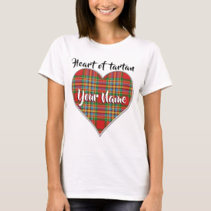 T-shirt Coeur de Tartan Clan Chattan Plaid