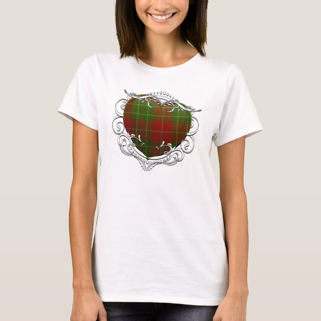 T-shirt Coeur de tartan de Burnett (Devant)