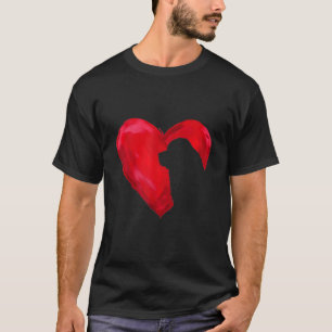 T-shirt Coeur de Terre silhouette valentines cadeau de jo