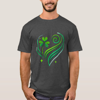 T-shirt Cœur de trèfle ami d'amour