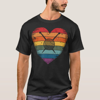 T-shirt Cœur de tricot drôle