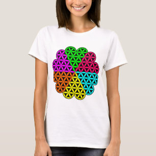 T-shirt Coeur de vie X 6 -Fleur du coeur - Vecteur